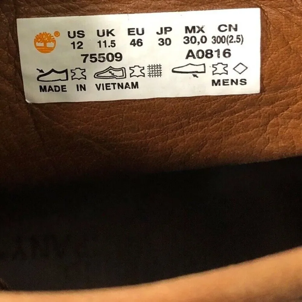 Timberland Mens 12 Wodehouse Lost History Chukka Boots Burnished Dark Brown